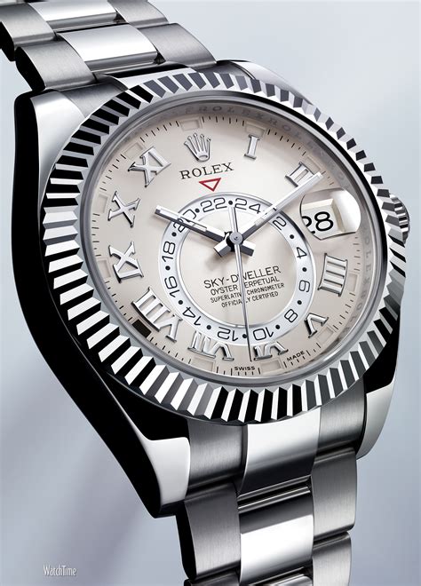 rolex sky dweller white face|rolex sky dweller functions.